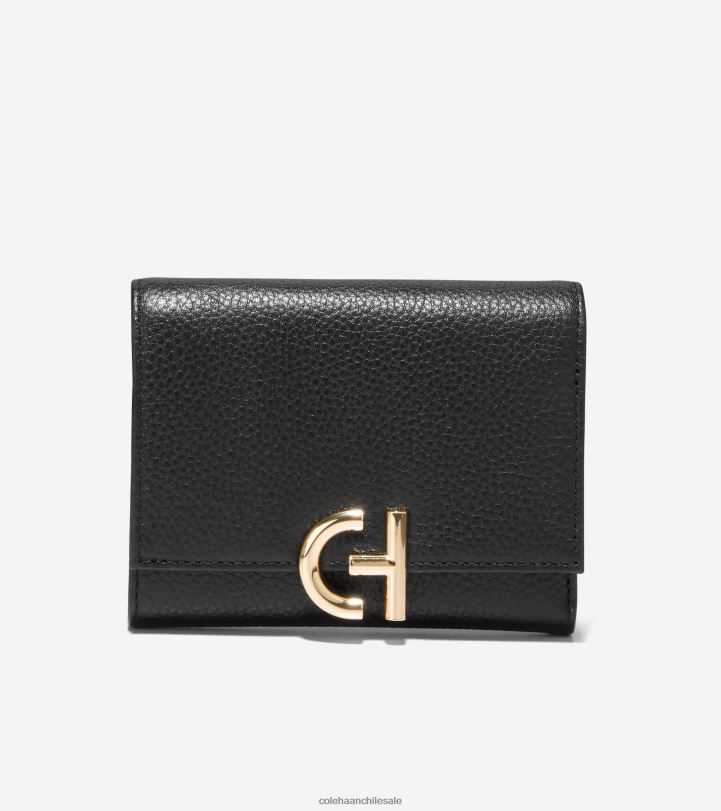 Cole Haan cartera triple de inwood negro B8D8B490 mujer accesorios