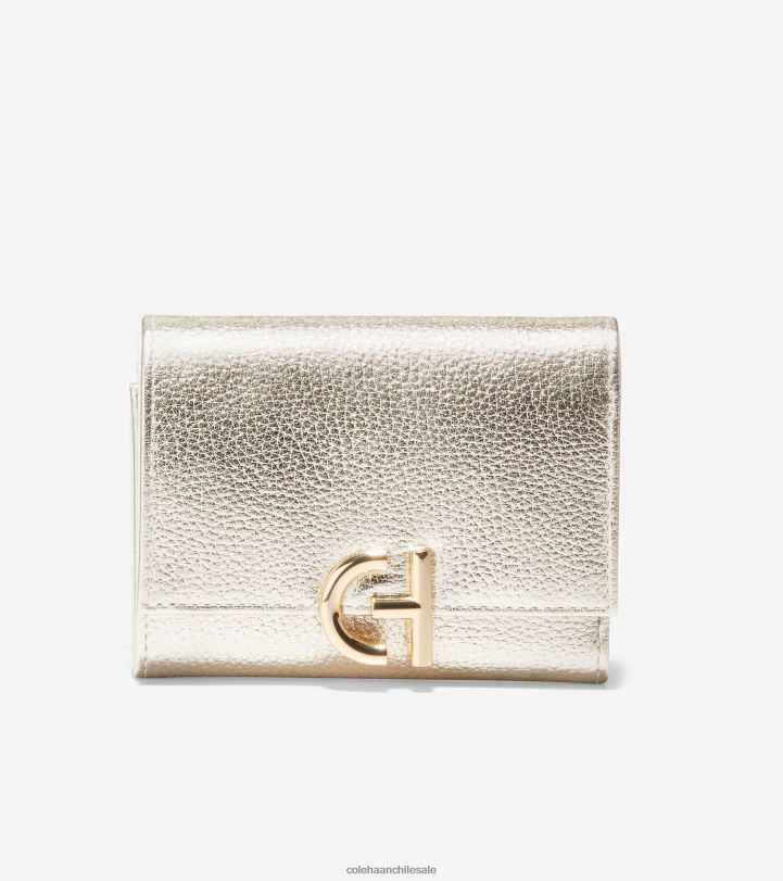 Cole Haan cartera triple de inwood oro B8D8B489 mujer accesorios