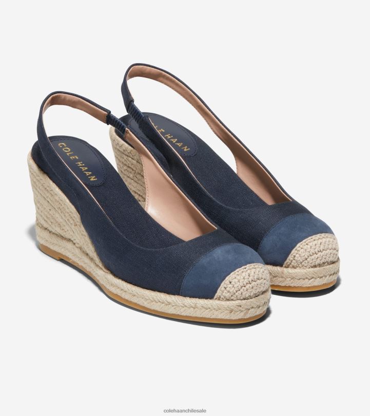 Cole Haan alpargata cloudfeel cuña slingback chaqueta azul marino B8D8B35 mujer calzado