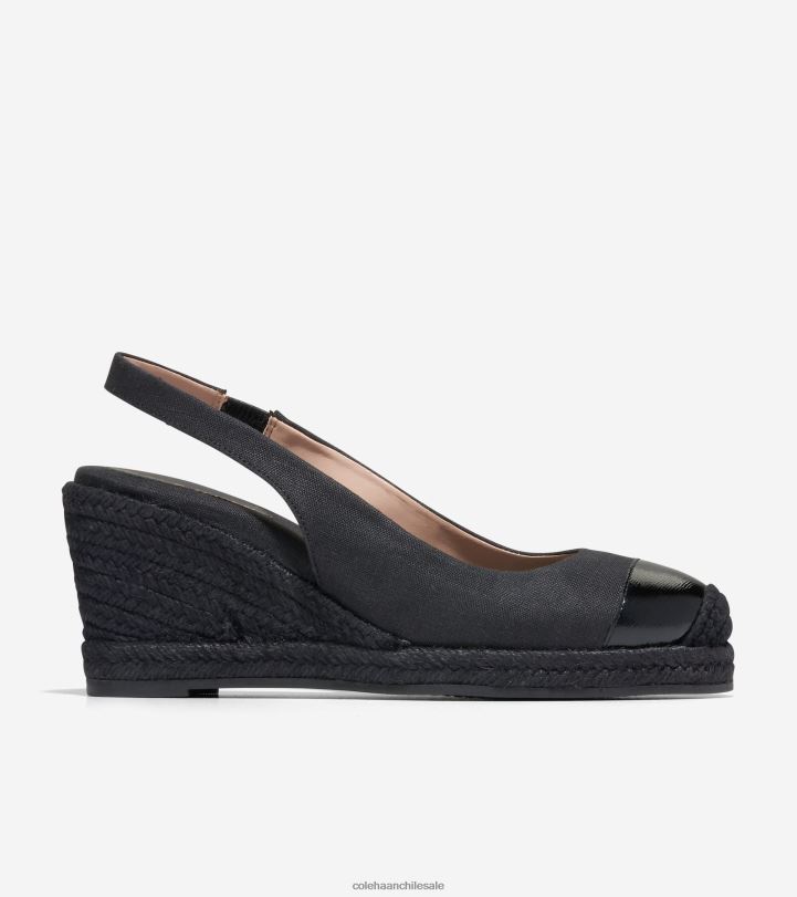 Cole Haan alpargata cloudfeel cuña slingback negro B8D8B34 mujer calzado