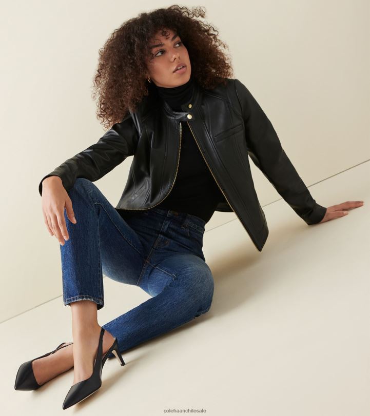 Cole Haan bomba con correa trasera vandam negro B8D8B152 mujer calzado