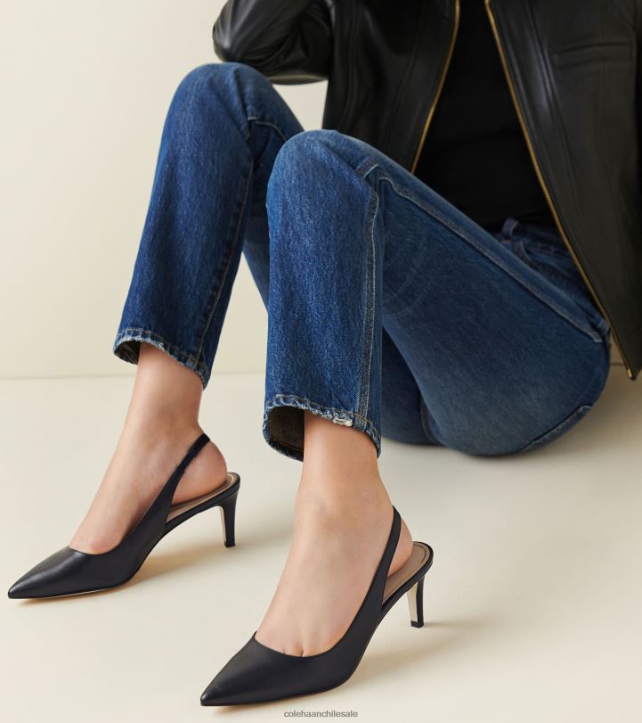 Cole Haan bomba con correa trasera vandam negro B8D8B152 mujer calzado