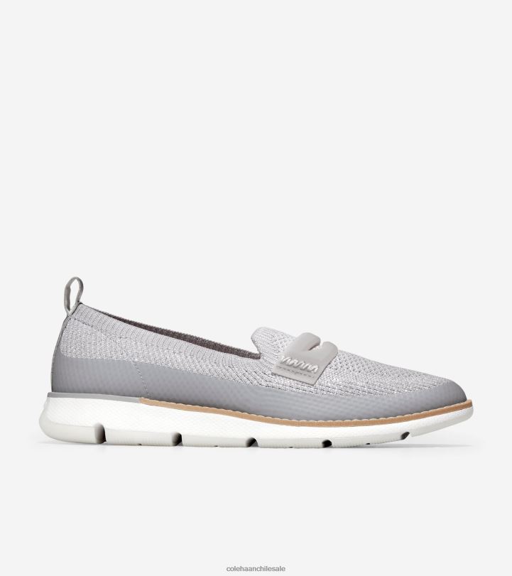 Cole Haan 4. mocasín zerogrand microchip-plata-blanco stitchlite B8D8B132 mujer calzado