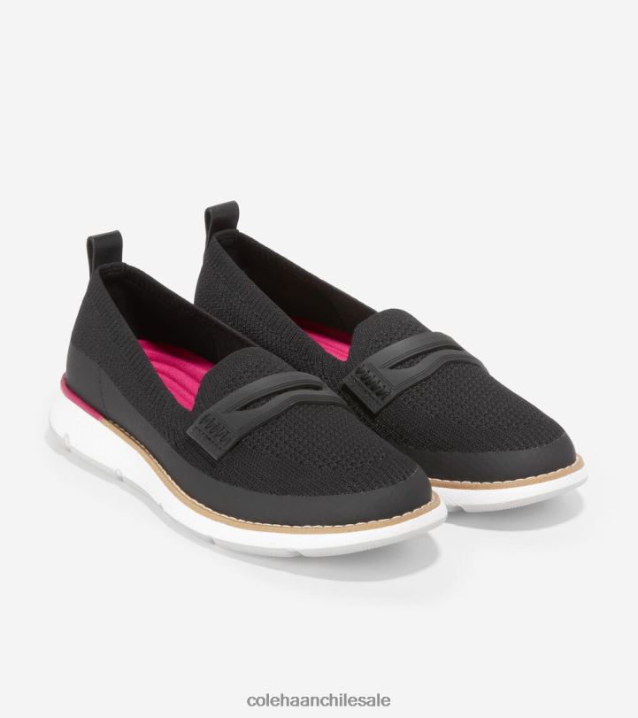 Cole Haan 4. mocasín zerogrand puntada negra-baya brillante B8D8B136 mujer calzado
