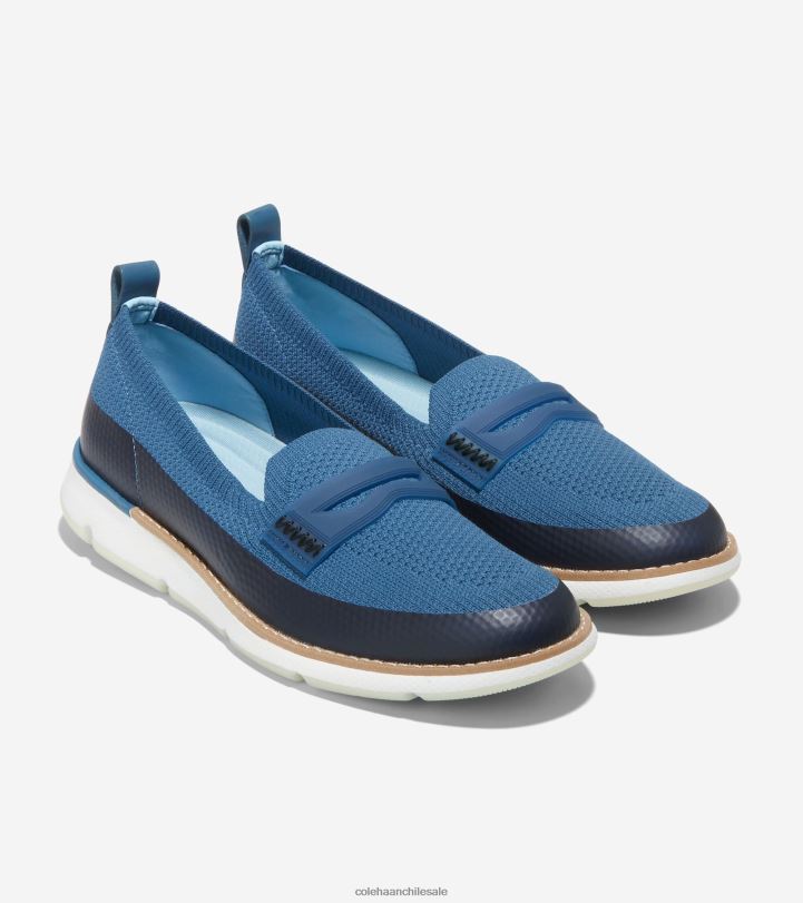 Cole Haan 4. mocasín zerogrand punto azul-blanco óptico stitchlite B8D8B133 mujer calzado