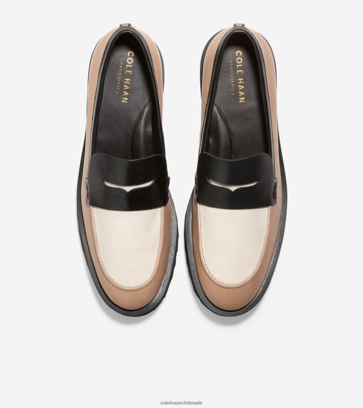 Cole Haan mocasín de ginebra abedul beige-marfil-negro B8D8B245 mujer calzado