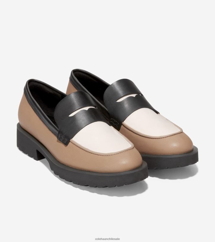 Cole Haan mocasín de ginebra abedul beige-marfil-negro B8D8B245 mujer calzado