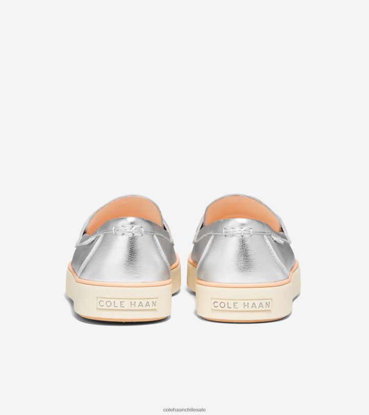 Cole Haan mocasines nantucket 2.0 penny plata metalizado-marfil B8D8B94 mujer calzado