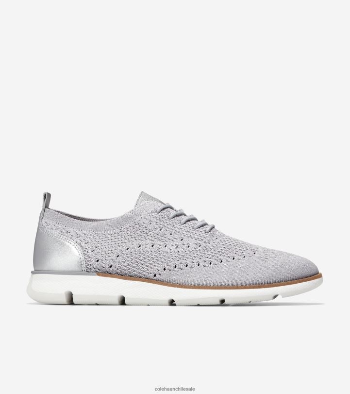 Cole Haan 4.zerogrand oxford microchip-plata-blanco stitchlite B8D8B103 mujer calzado