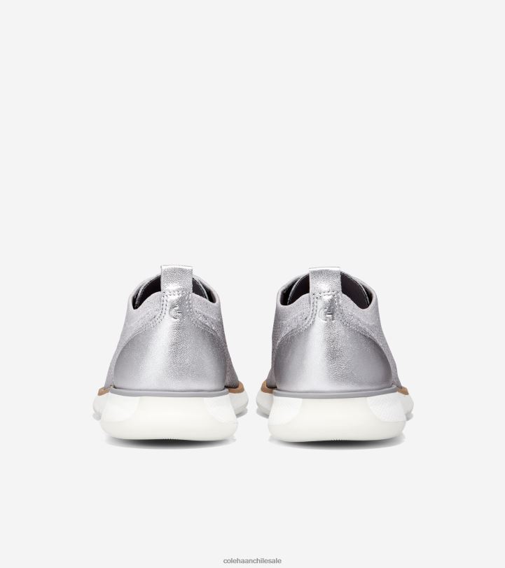 Cole Haan 4.zerogrand oxford microchip-plata-blanco stitchlite B8D8B103 mujer calzado