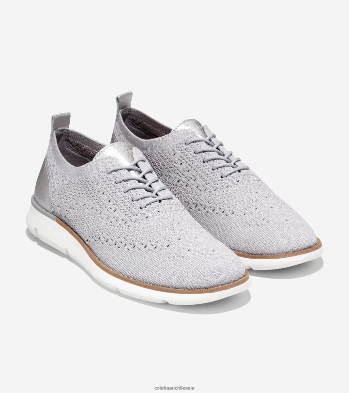 Cole Haan 4.zerogrand oxford microchip-plata-blanco stitchlite B8D8B103 mujer calzado