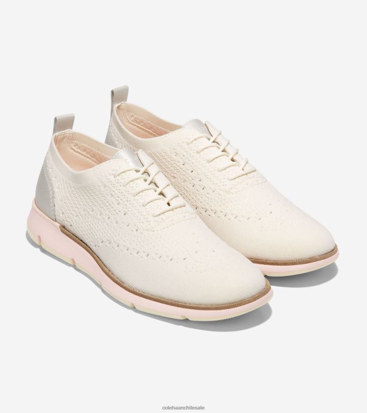 Cole Haan 4.zerogrand oxford punto marfil-peonía plateada stitchlite B8D8B105 mujer calzado