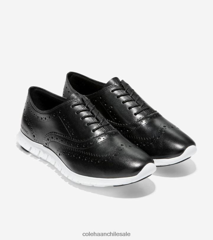 Cole Haan Oxford de punta de ala zerogrand cuero negro B8D8B156 mujer calzado