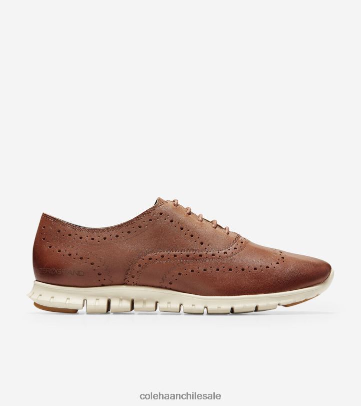 Cole Haan Oxford de punta de ala zerogrand woodbury cuero-marfil B8D8B154 mujer calzado