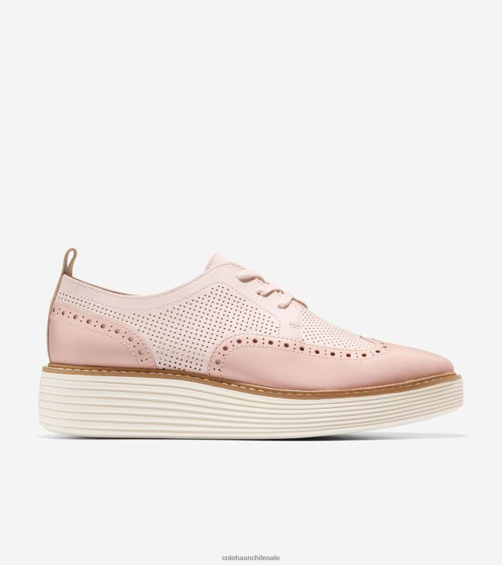 Cole Haan oxford de punta de ala de plataforma grande original agua de rosas-rosa humo-marfil B8D8B168 mujer calzado