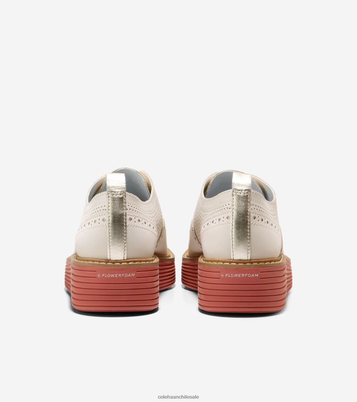 Cole Haan oxford de punta de ala de plataforma grande original garceta-cinabrio B8D8B167 mujer calzado