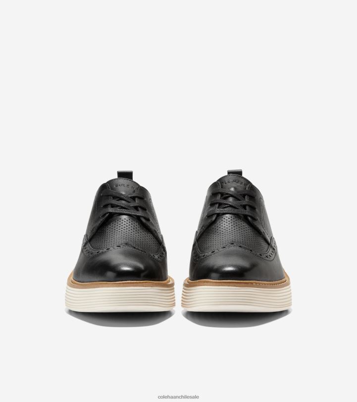 Cole Haan oxford de punta de ala de plataforma grande original negro-marfil B8D8B166 mujer calzado