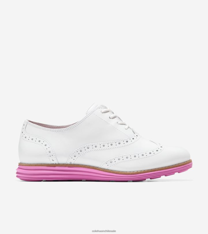 Cole Haan oxford de punta de ala grande original ciclamen blanco óptico B8D8B233 mujer calzado