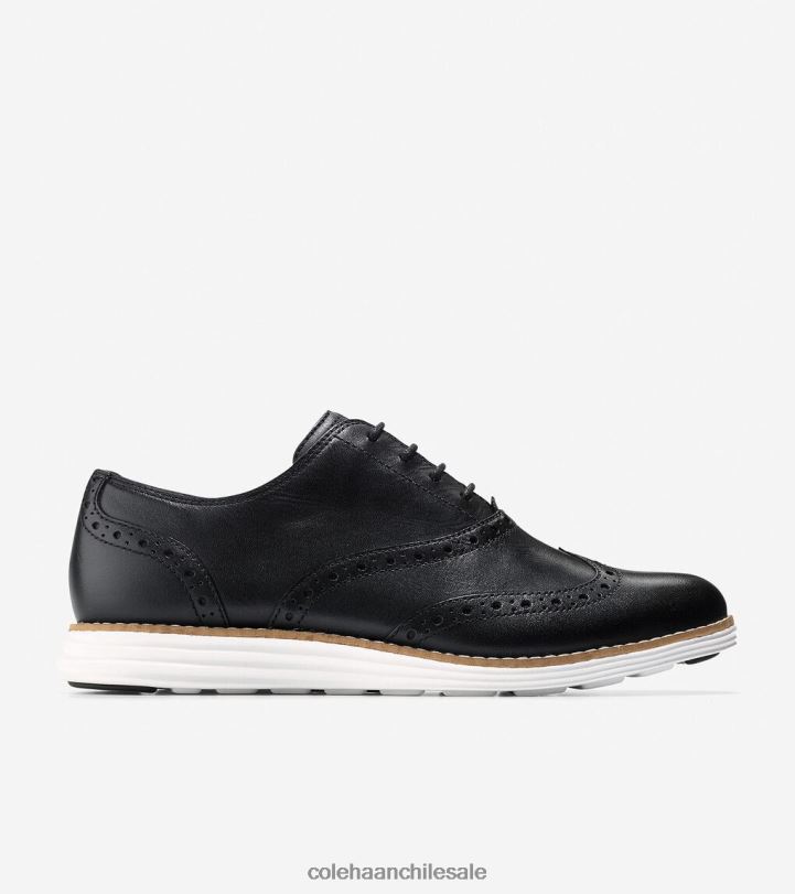Cole Haan oxford de punta de ala grande original negro-blanco óptico B8D8B232 mujer calzado