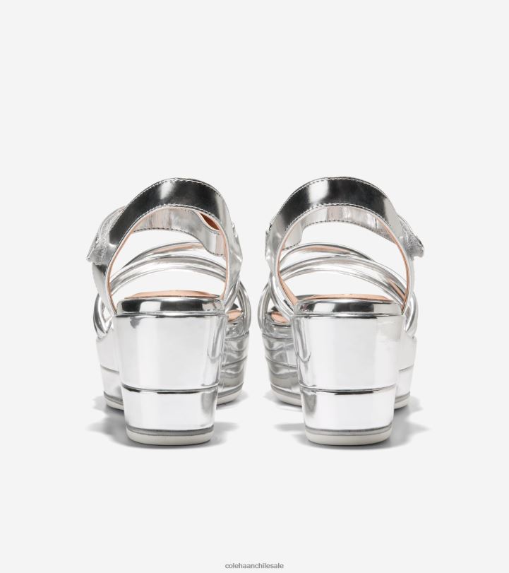 Cole Haan cuña de plataforma plana de gran ambición addison espejo de plata B8D8B116 mujer calzado