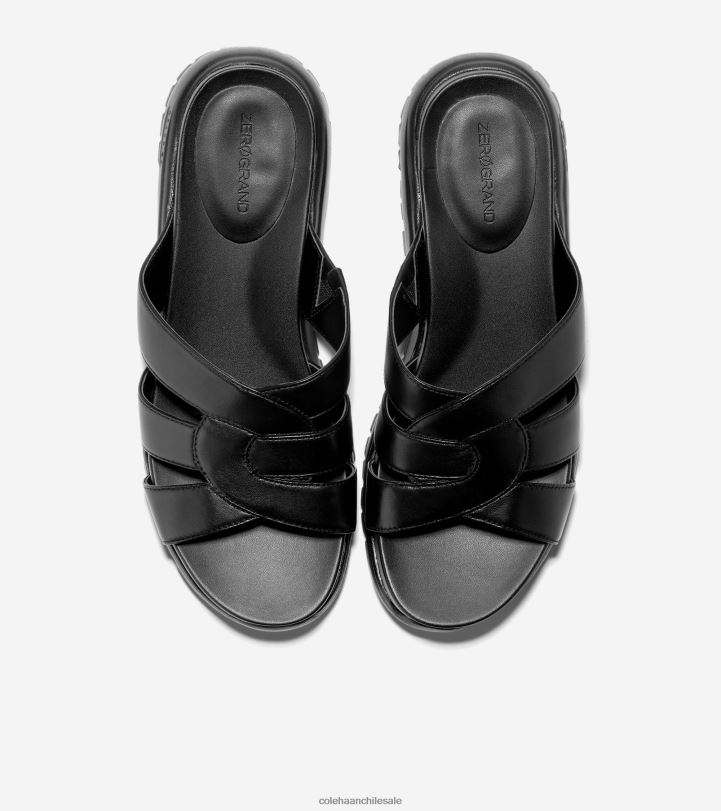 Cole Haan diapositiva ranurada zerogrand negro B8D8B194 mujer calzado