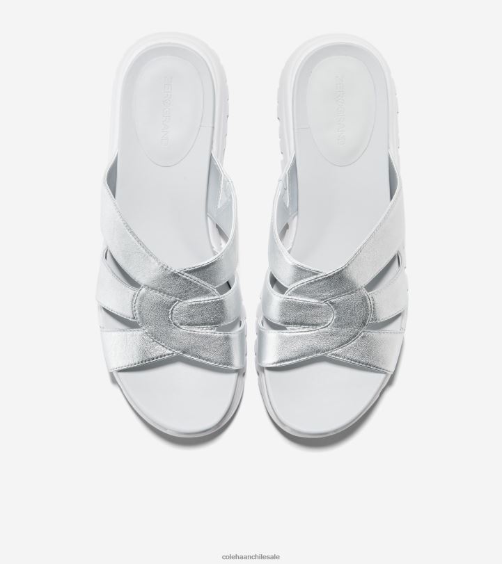 Cole Haan diapositiva ranurada zerogrand talca de plata B8D8B195 mujer calzado