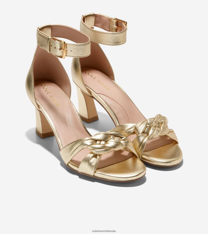 Cole Haan sandalia adella trenzada cuero dorado B8D8B181 mujer calzado