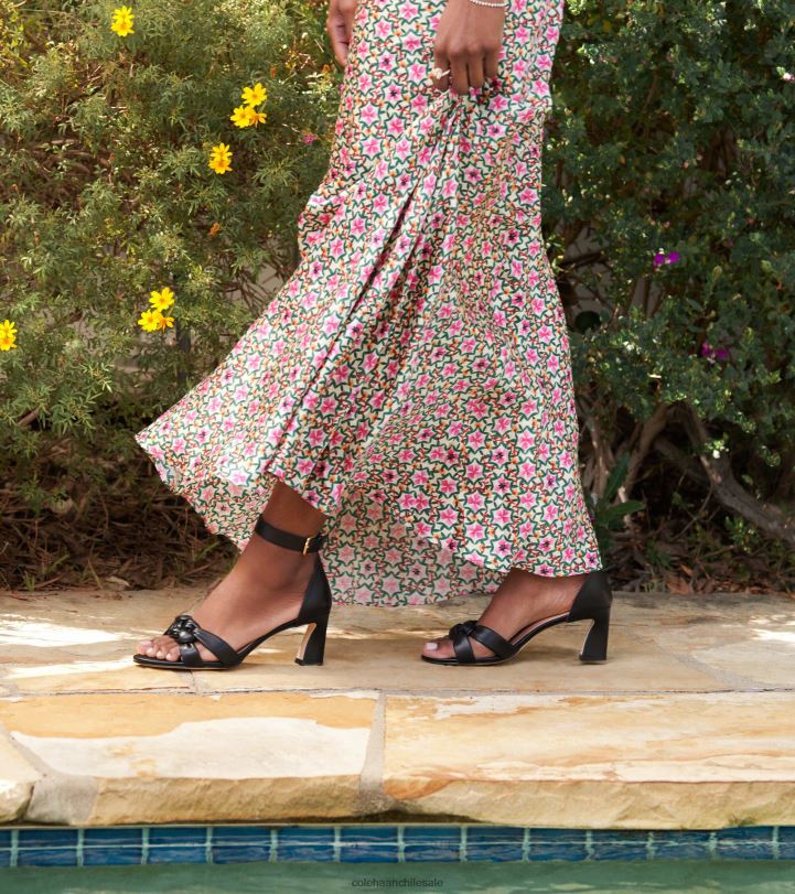 Cole Haan sandalia adella trenzada cuero negro B8D8B182 mujer calzado