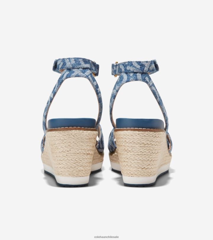 Cole Haan sandalia con cuña tipo alpargata cloudfeel jacquard de mezclilla B8D8B27 mujer calzado
