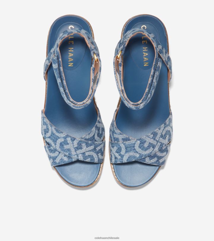 Cole Haan sandalia con cuña tipo alpargata cloudfeel jacquard de mezclilla B8D8B27 mujer calzado