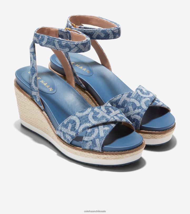 Cole Haan sandalia con cuña tipo alpargata cloudfeel jacquard de mezclilla B8D8B27 mujer calzado