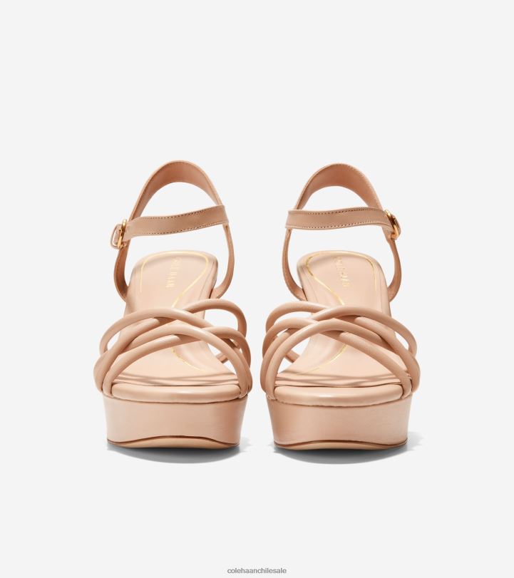 Cole Haan sandalia con plataforma grove 95mm cuero desnudo B8D8B159 mujer calzado