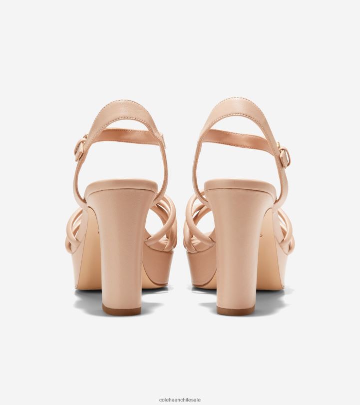 Cole Haan sandalia con plataforma grove 95mm cuero desnudo B8D8B159 mujer calzado
