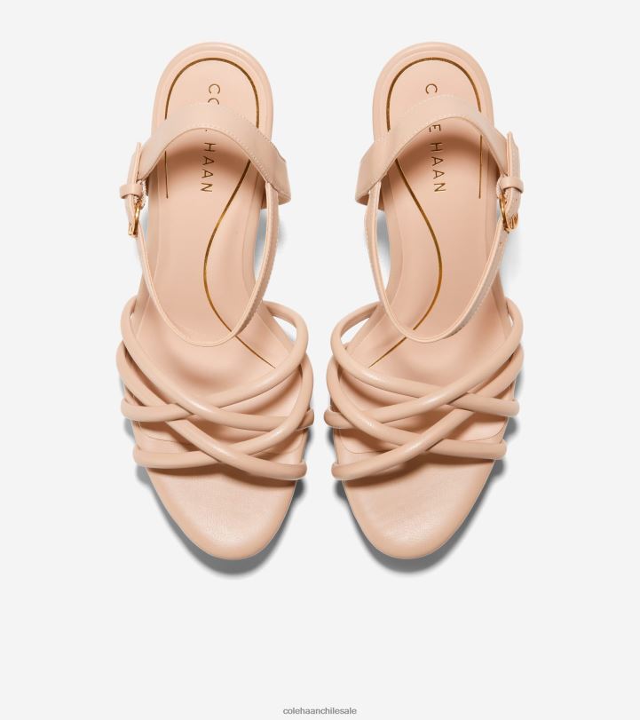 Cole Haan sandalia con plataforma grove 95mm cuero desnudo B8D8B159 mujer calzado