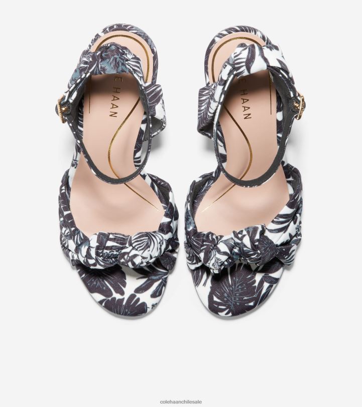 Cole Haan sandalia kaycee con nudo estampado floral de beverly negro marfil B8D8B240 mujer calzado