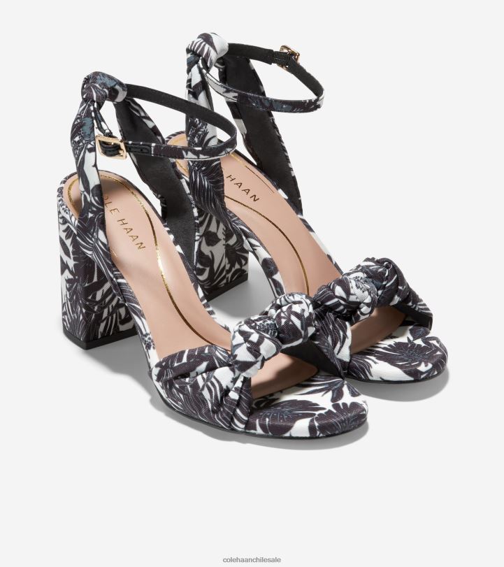Cole Haan sandalia kaycee con nudo estampado floral de beverly negro marfil B8D8B240 mujer calzado