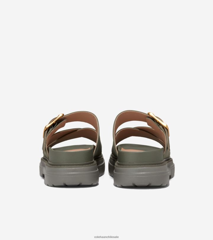 Cole Haan sandalia tipo chanclas fraya nubuck hoja de té B8D8B1 mujer calzado