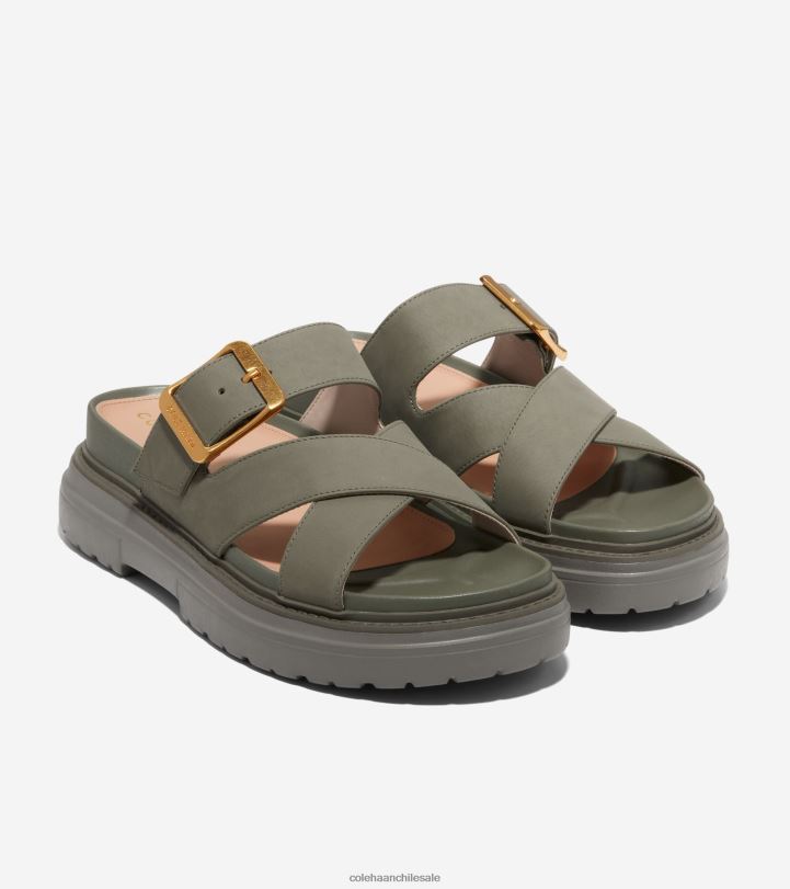 Cole Haan sandalia tipo chanclas fraya nubuck hoja de té B8D8B1 mujer calzado