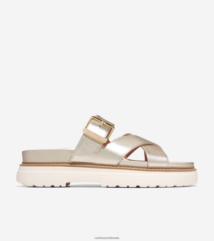 Cole Haan sandalia tipo chanclas fraya oro suave B8D8B3 mujer calzado