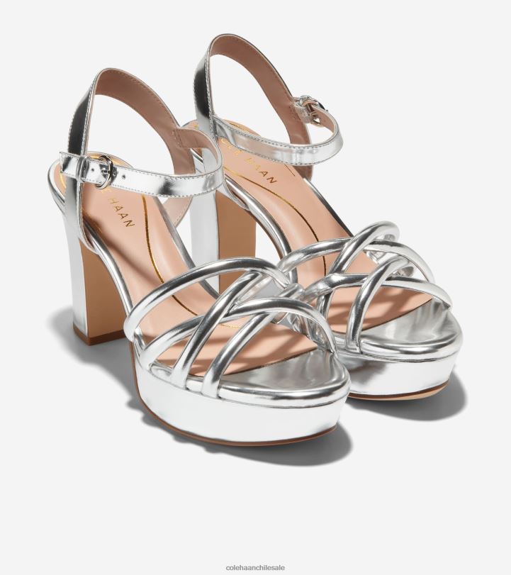 Cole Haan sandalias con plataforma grove espejo de plata B8D8B158 mujer calzado