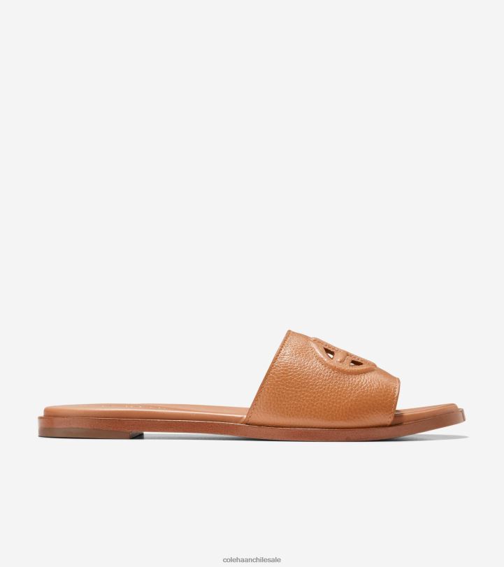 Cole Haan sandalias flynn con logo cuero de nuez B8D8B62 mujer calzado