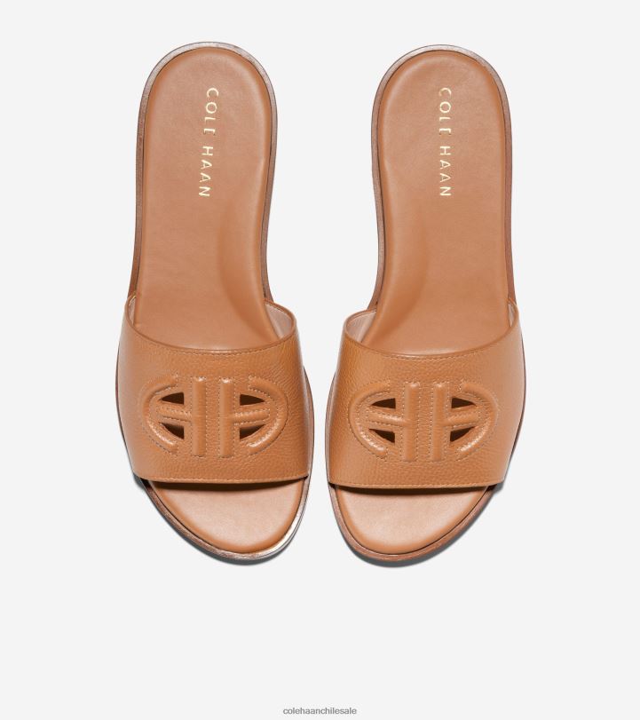 Cole Haan sandalias flynn con logo cuero de nuez B8D8B62 mujer calzado
