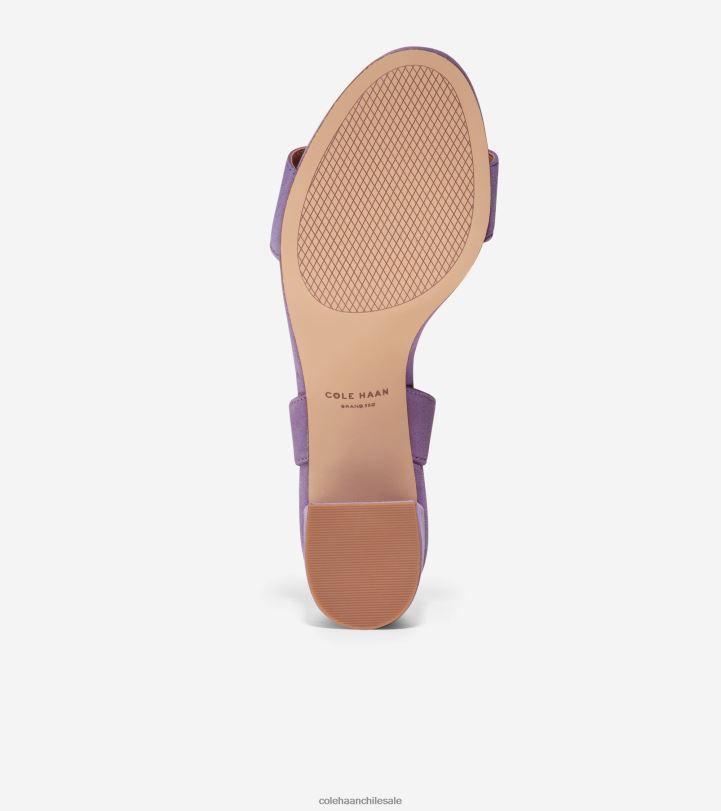 Cole Haan sandalias josie con tacón en bloque gamuza de cachemira púrpura B8D8B78 mujer calzado