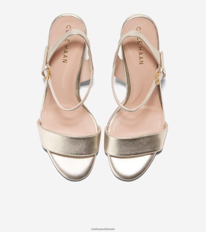Cole Haan sandalias josie con tacón en bloque oro B8D8B74 mujer calzado