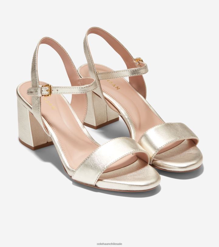 Cole Haan sandalias josie con tacón en bloque oro B8D8B74 mujer calzado
