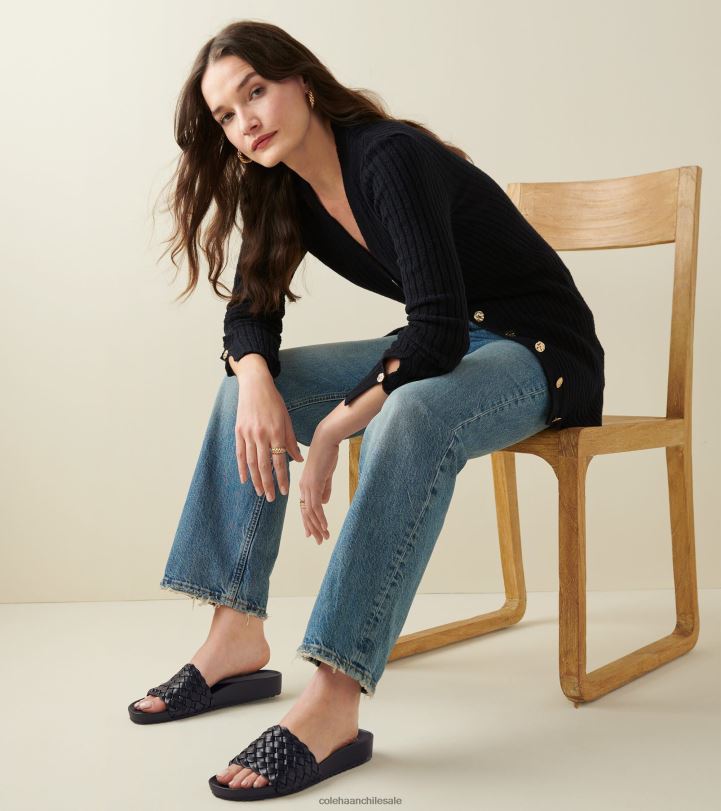 Cole Haan sandalias mojave cuero negro B8D8B50 mujer calzado