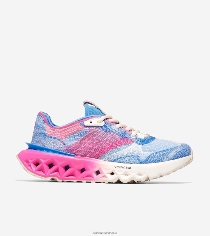 Cole Haan 5.Zerogrand Zapatilla para correr con puntada bordada azul celeste-azalea rosa-marfil B8D8B242 mujer calzado