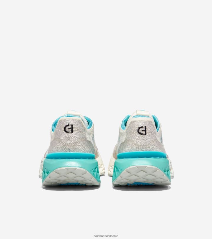 Cole Haan 5.Zerogrand Zapatilla para correr con puntada bordada marfil-plata abedul-turquesa-azul caribe B8D8B243 mujer calzado