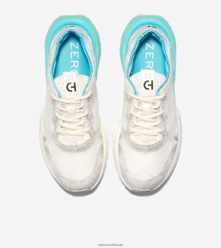 Cole Haan 5.Zerogrand Zapatilla para correr con puntada bordada marfil-plata abedul-turquesa-azul caribe B8D8B243 mujer calzado