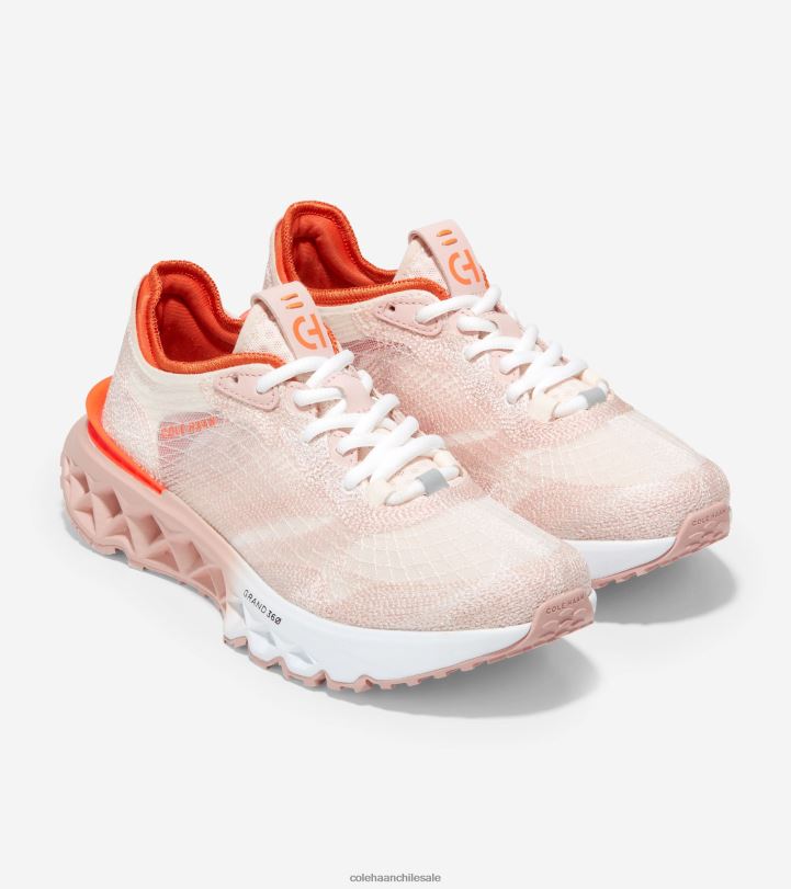 Cole Haan 5.Zerogrand Zapatilla para correr con puntada bordada peonía plateada-rosa humo-naranja escarlata B8D8B241 mujer calzado